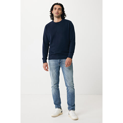 Iqoniq Etosha Lightweight Sweater Aus Recycelter Baumwolle , navy blau, 30% recycelte und 70% biologische Baumwolle, XXL, 78,00cm x 1,00cm (Länge x Höhe), Bild 3