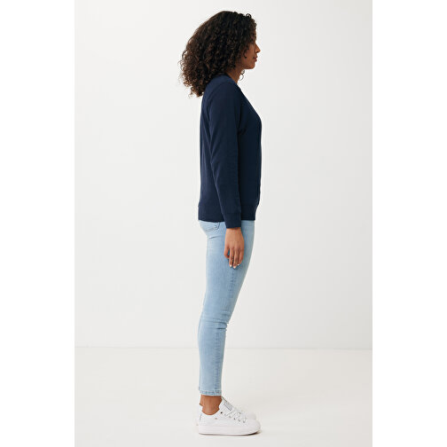 Iqoniq Etosha Lightweight Sweater Aus Recycelter Baumwolle , navy blau, 30% recycelte und 70% biologische Baumwolle, M, 72,00cm x 1,00cm (Länge x Höhe), Bild 8