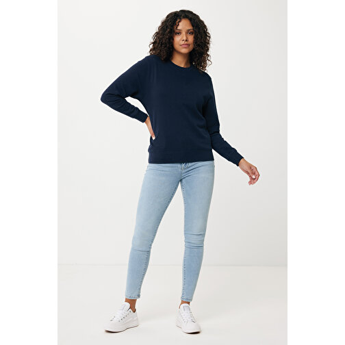 Iqoniq Etosha Lightweight Sweater Aus Recycelter Baumwolle , navy blau, 30% recycelte und 70% biologische Baumwolle, 4XL, 82,00cm x 1,00cm (Länge x Höhe), Bild 6