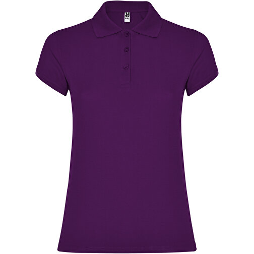 Star Poloshirt Für Damen , lila, Piqué Strick 100% Baumwolle, 200 g/m2, 3XL, , Bild 1