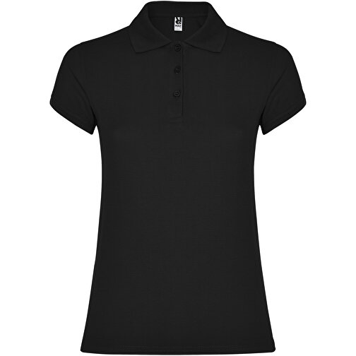 Star Poloshirt Für Damen , schwarz, Piqué Strick 100% Baumwolle, 200 g/m2, 3XL, , Bild 1