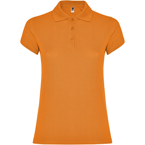 Star Poloshirt Für Damen , orange, Piqué Strick 100% Baumwolle, 200 g/m2, 3XL, , Bild 1