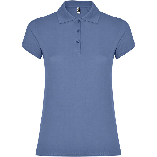 Star Poloshirt Für Damen , riviera blue, Piqué Strick 100% Baumwolle, 200 g/m2, XL, , Bild 1