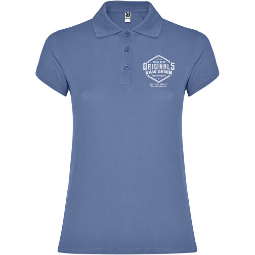 Star Poloshirt Für Damen , riviera blue, Piqué Strick 100% Baumwolle, 200 g/m2, M, , Bild 2