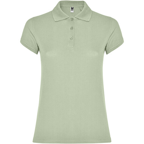 Star Poloshirt Für Damen , mist green, Piqué Strick 100% Baumwolle, 200 g/m2, 3XL, , Bild 1