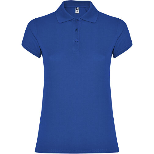 Star Poloshirt Für Damen , royal, Piqué Strick 100% Baumwolle, 200 g/m2, 2XL, , Bild 1