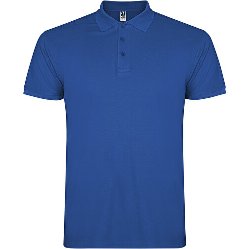 Star Poloshirt Für Kinder , royal, Piqué Strick 100% Baumwolle, 200 g/m2, 5/6, , Bild 1