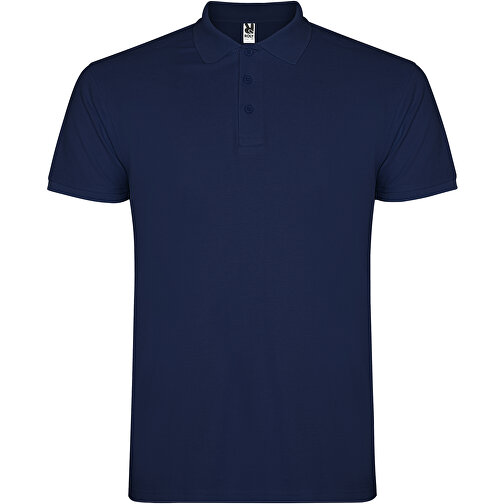 Star Poloshirt Für Kinder , navy blue, Piqué Strick 100% Baumwolle, 200 g/m2, 3/4, , Bild 1