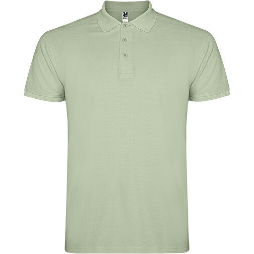 Star Poloshirt Für Herren , mist green, Piqué Strick 100% Baumwolle, 200 g/m2, L, , Bild 1