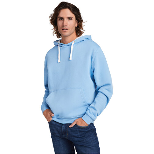 Urban Kapuzenpullover Für Herren , light pink / marl grey, Strick 50% Baumwolle, 50% Polyester, 280 g/m2, 2XL, , Bild 4