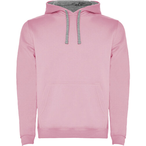 Urban Kapuzenpullover Für Herren , light pink / marl grey, Strick 50% Baumwolle, 50% Polyester, 280 g/m2, L, , Bild 1