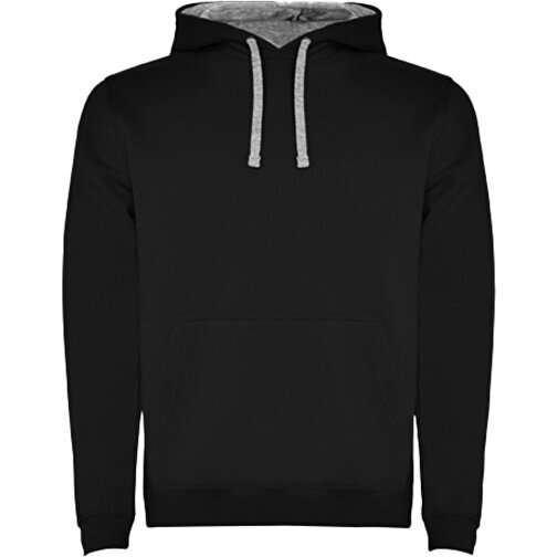 Urban Kapuzenpullover Für Herren , black / marl grey, Strick 50% Baumwolle, 50% Polyester, 280 g/m2, 4XL, , Bild 1