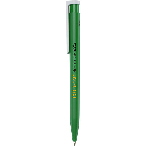 Unix Kugelschreiber Aus Recyceltem Kunststoff , grün, Recycelter ABS Kunststoff, 13,90cm (Länge), Bild 2