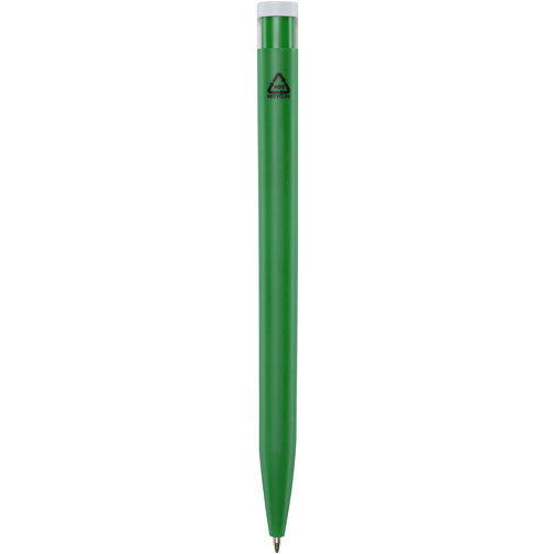 Unix Kugelschreiber Aus Recyceltem Kunststoff , grün, Recycelter ABS Kunststoff, 13,90cm (Länge), Bild 3