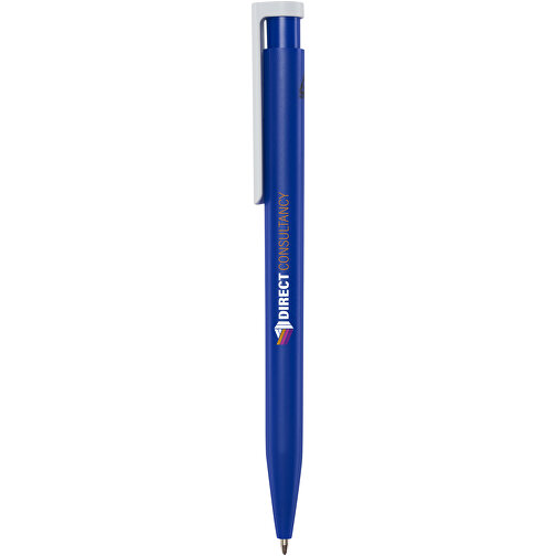 Unix Kugelschreiber Aus Recyceltem Kunststoff , royalblau, Recycelter ABS Kunststoff, 13,90cm (Länge), Bild 2