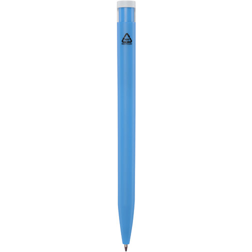 Unix Kugelschreiber Aus Recyceltem Kunststoff , aquablau, Recycelter ABS Kunststoff, 13,90cm (Länge), Bild 3