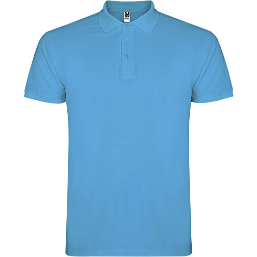 Star Poloshirt Für Herren , türkis, Piqué Strick 100% Baumwolle, 200 g/m2, 3XL, , Bild 1