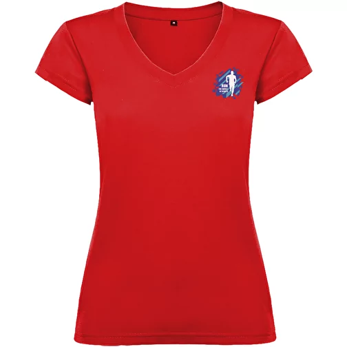 T-shirt Victoria à col en V et manches courtes pour femme, Image 2