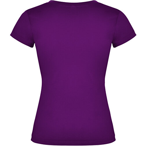 Victoria T-Shirt Mit V-Ausschnitt Für Damen , lila, Single jersey Strick 100% Baumwolle, 155 g/m2, 2XL, , Bild 3