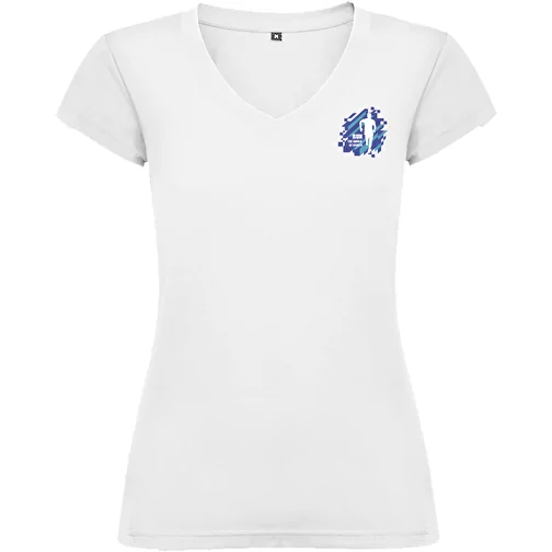 T-shirt a maniche corte con scollo a V da donna Victoria, Immagine 2