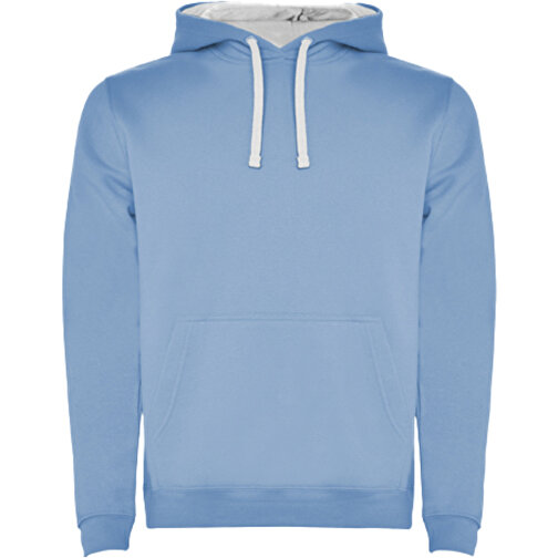 Urban Kapuzenpullover Für Herren , sky blue / white, Strick 50% Baumwolle, 50% Polyester, 280 g/m2, XS, , Bild 1