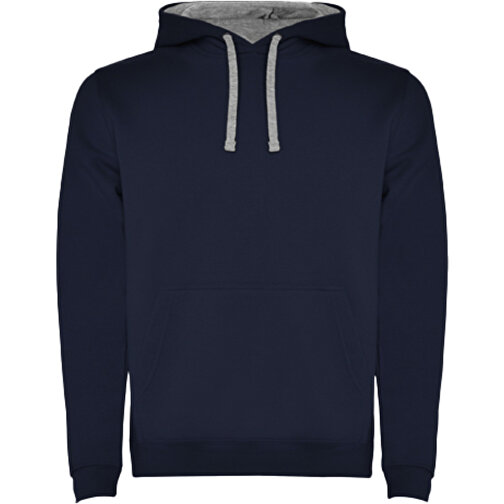 Urban Kapuzenpullover Für Kinder , navy blue / marl grey, Strick 50% Baumwolle, 50% Polyester, 280 g/m2, 3/4, , Bild 1