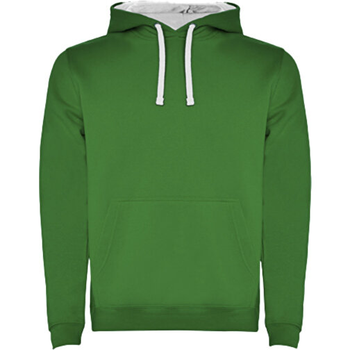 Urban Kapuzenpullover Für Kinder , kelly green / white, Strick 50% Baumwolle, 50% Polyester, 280 g/m2, 9/10, , Bild 1