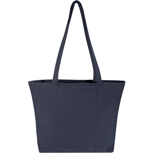 Weekender 500 G/m²  Aware™ Recycelte Tragetasche , navy, 70% Recyclingbaumwolle, 30% Recyceltes Polyester, 500 g/m2, 45,00cm x 42,00cm x 11,00cm (Länge x Höhe x Breite), Bild 4