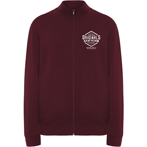 Ulan Sweatjacke Unisex , garnet, Strick 50% Baumwolle, 50% Polyester, 280 g/m2, 2XL, , Bild 2