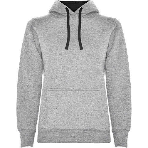 Urban Kapuzenpullover Für Damen , marl grey / black, Strick 50% Baumwolle, 50% Polyester, 280 g/m2, M, , Bild 1