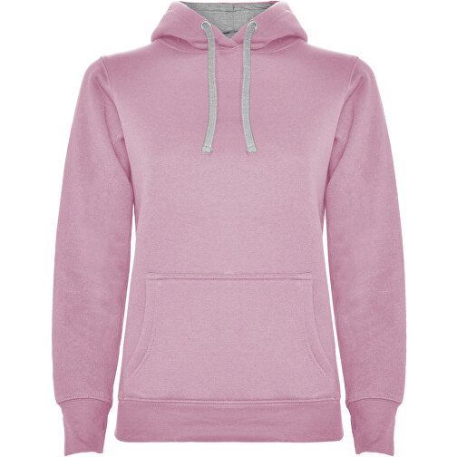 Urban Kapuzenpullover Für Damen , light pink / marl grey, Strick 50% Baumwolle, 50% Polyester, 280 g/m2, M, , Bild 1