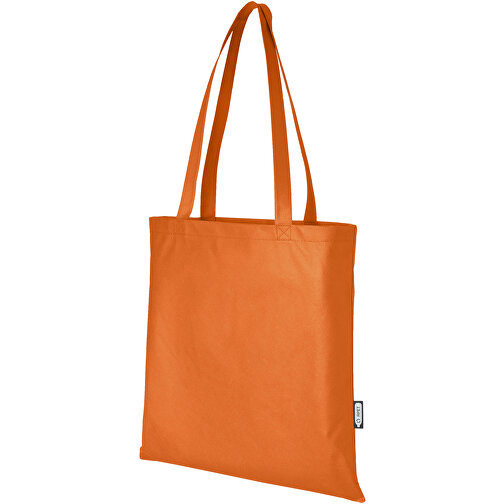 Zeus Non Woven Große Tragetasche 6L Aus GRS Recyclingmaterial 6 L , orange, GRS zertifiziertes recyceltes Polyester, 80 g/m2, 38,00cm x 40,00cm (Länge x Höhe), Bild 1