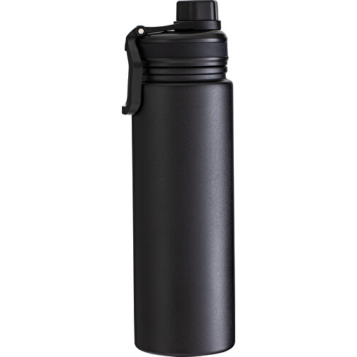 Thermotrinkflasche RETUMBLER-ARCTICDROP , schwarz, Kunststoff, Silikon, recycelter Edelstahl, 26,00cm x 8,20cm x 8,20cm (Länge x Höhe x Breite), Bild 1