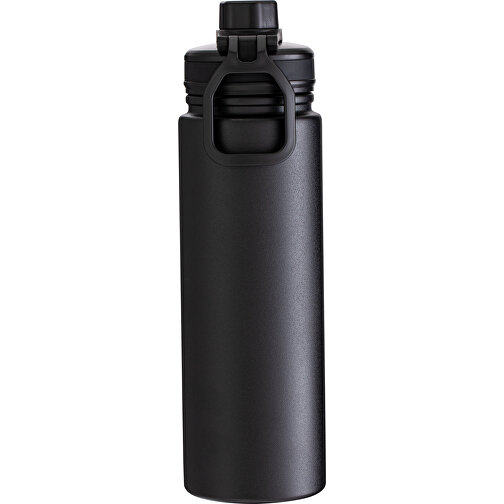 Thermotrinkflasche RETUMBLER-ARCTICDROP , schwarz, Kunststoff, Silikon, recycelter Edelstahl, 26,00cm x 8,20cm x 8,20cm (Länge x Höhe x Breite), Bild 3
