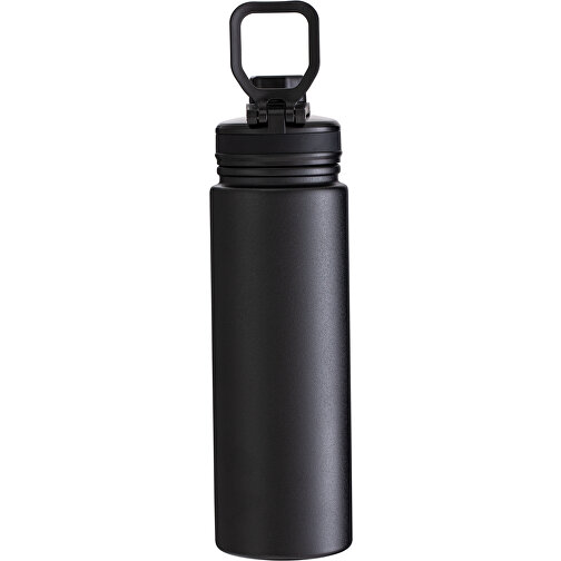 Thermotrinkflasche RETUMBLER-ARCTICDROP , schwarz, Kunststoff, Silikon, recycelter Edelstahl, 26,00cm x 8,20cm x 8,20cm (Länge x Höhe x Breite), Bild 4