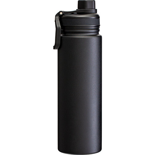 Thermotrinkflasche RETUMBLER-ARCTICDROP , schwarz, Kunststoff, Silikon, recycelter Edelstahl, 26,00cm x 8,20cm x 8,20cm (Länge x Höhe x Breite), Bild 6