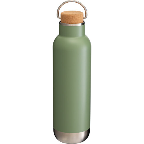 Thermotrinkflasche RETUMBLER-ORTADO 750 , grün / braun, Kork, recycelter Edelstahl, recyceltes Polypropylen, Silikon, 26,80cm x 7,70cm x 7,70cm (Länge x Höhe x Breite), Bild 6