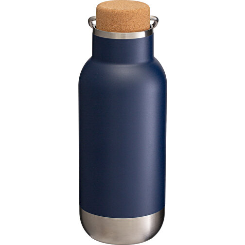Thermotrinkflasche RETUMBLER-ORTADO 500 , dunkelblau / braun / silber, Kork, recycelter Edelstahl, recyceltes Polypropylen, Silikon, 20,40cm x 7,53cm x 7,53cm (Länge x Höhe x Breite), Bild 7