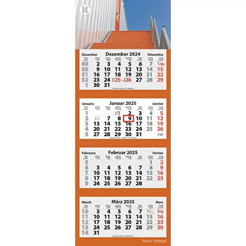 calendrier dépliant 4 mois 'Quatrus-Light Plus', Image 1