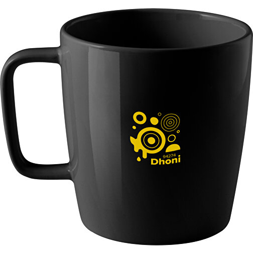 DHONI. Keramik-Becher 450 ML , schwarz, Keramik, , Bild 4