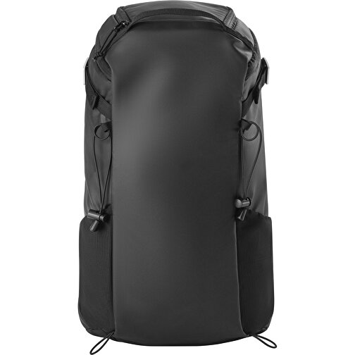 ALASCA. Wanderrucksack Mit Wasserdichter Beschichtung , schwarz, 600D rPET und 210D rPET, , Bild 3