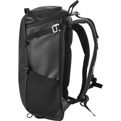 ALASCA. Wanderrucksack Mit Wasserdichter Beschichtung , schwarz, 600D rPET und 210D rPET, , Bild 5