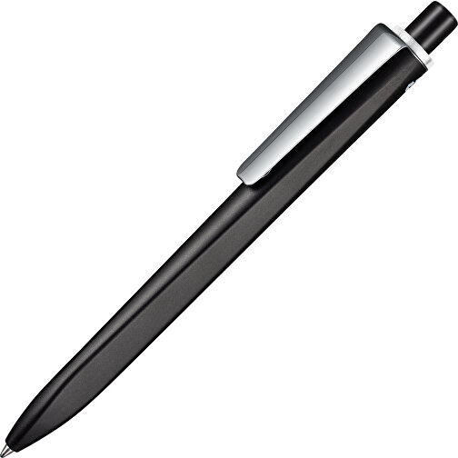 Kugelschreiber RIDGE SCHWARZ RECYCLED  M , Ritter-Pen, schwarz recycled/transparent recycled, ABS u. Metall, 141,00cm (Länge), Bild 2