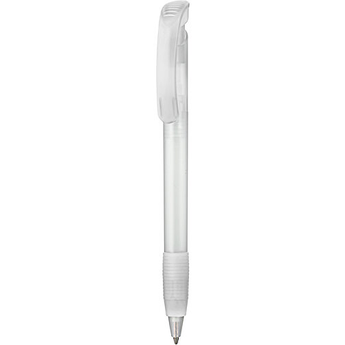 Kugelschreiber SOFT CLEAR FROZEN , Ritter-Pen, frostweiß, ABS-Kunststoff, 14,80cm (Länge), Bild 1