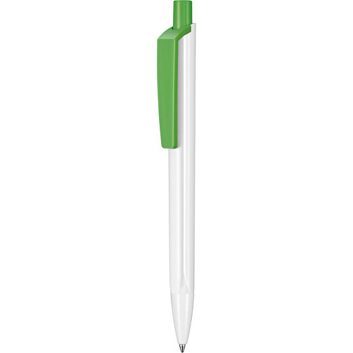 Kugelschreiber TRI-STAR P , Ritter-Pen, weiß/Apfel-grün, 140,00cm (Länge), Bild 1