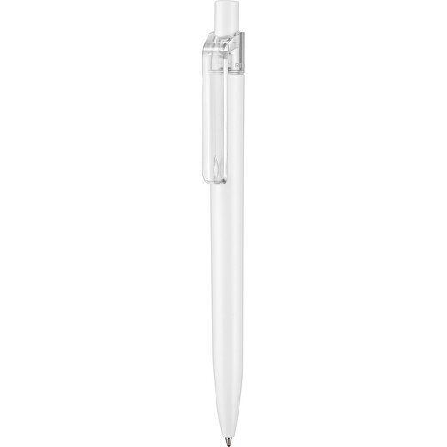 Kugelschreiber Insider ST , Ritter-Pen, weiss/transp., ABS-Kunststoff, 14,20cm (Länge), Bild 1