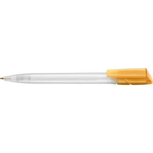 Kugelschreiber TWISTER FROZEN , Ritter-Pen, frost-weiß /mango-gelb, ABS-Kunststoff, 14,50cm (Länge), Bild 3