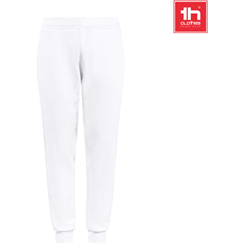 THC SPRINT WH. Jogginghose (Unisex) , weiss, French Terry, recycelter Polyester, XL, , Bild 4