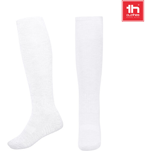 THC RUN KIDS WH. Mittlere-Wade Sportsocken Für Kinder , weiss, Polyester, Spandex, 35, , Bild 4