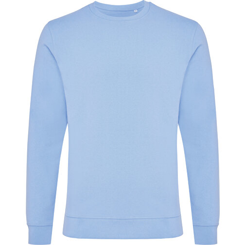 Iqoniq Zion Rundhals-Sweater Aus Recycelter Baumwolle , sky blue, 50% recycelte und 50% biologische Baumwolle, XL, 76,00cm x 1,00cm (Länge x Höhe), Bild 1